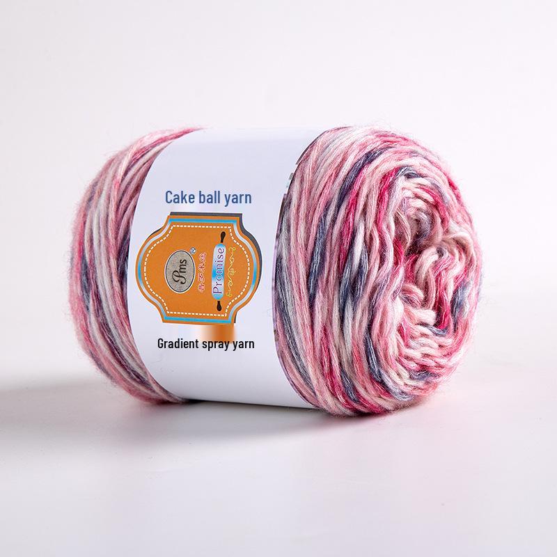 Hand-Dyed Rainbow Flock Yarn for DIY Knitting – Perfect for Scarves, Hats & Sweaters