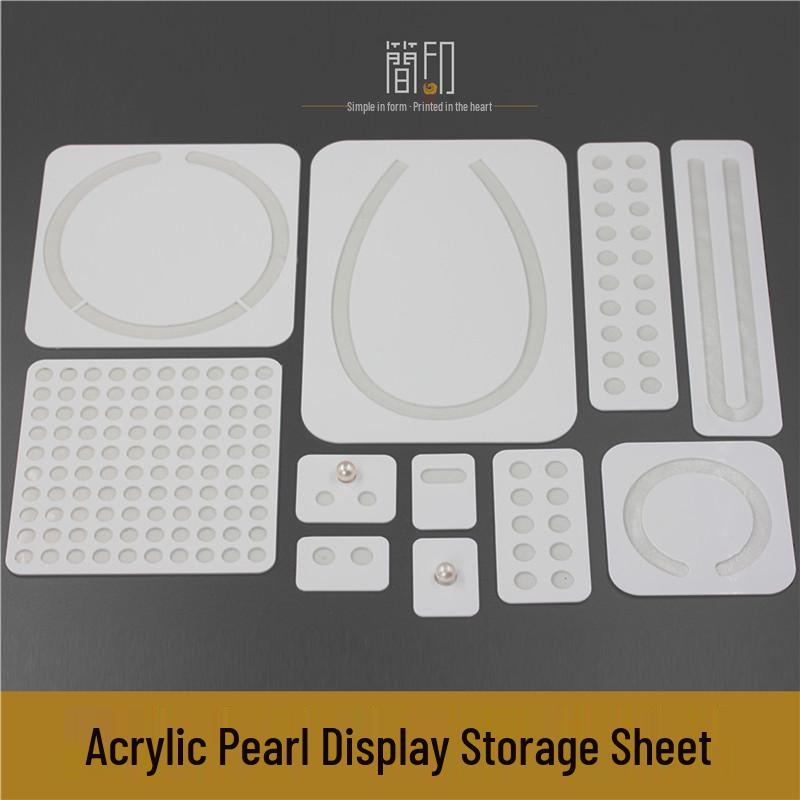 Acrylic Pearl Display & Jewelry Arrangement Board for Bead Pasting and Necklace-Earring Pairing