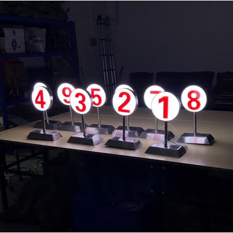 20cm Illuminated Target Number Sign