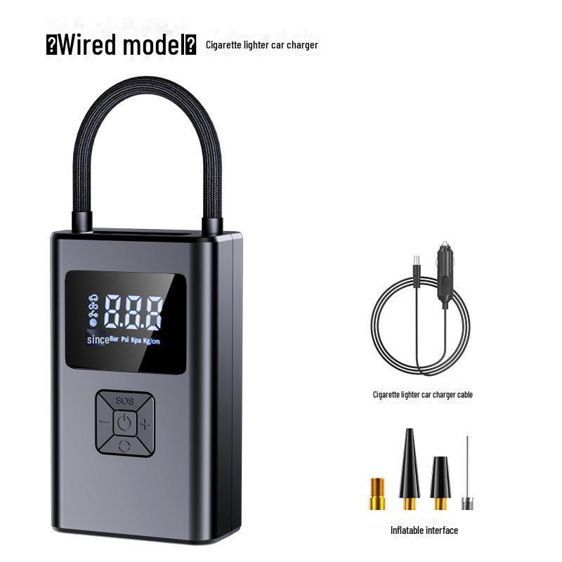 

Портативный беспроводной цифровой автомобильный насос для накачивания шин
