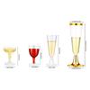 10Pcs  Plastic Champagne Flutes Disposable Clear Plastic Champagne Glasses For Parties Glitter Clear Plastic Cup Red Wine