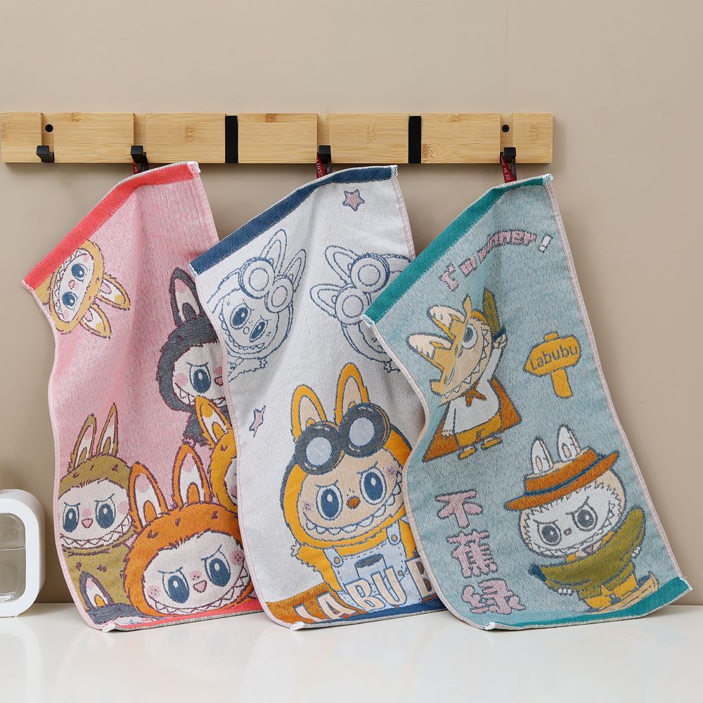 Children's Towels, Soft and Cute Gauze Face Towels for Home Use, Baby Face Towels That Don't Shed or Fade
