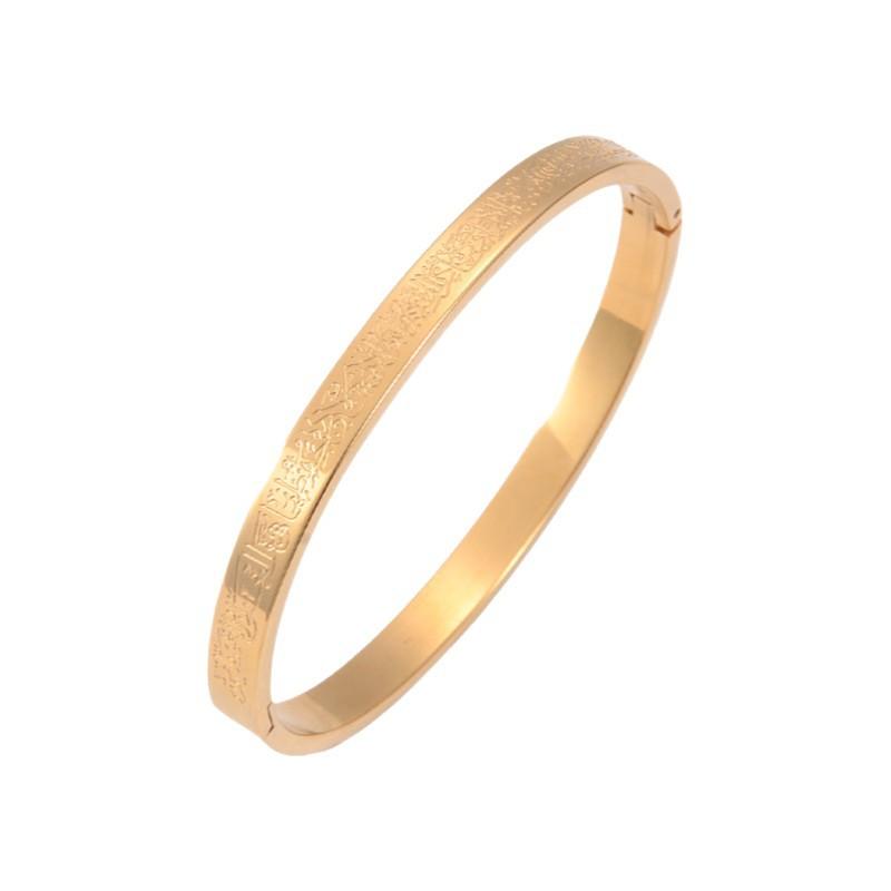 New Bracelet Creative Simple Egg-Shaped Texture Buckle Couple Bracelet Stainless Steel Jewelry Wholesale