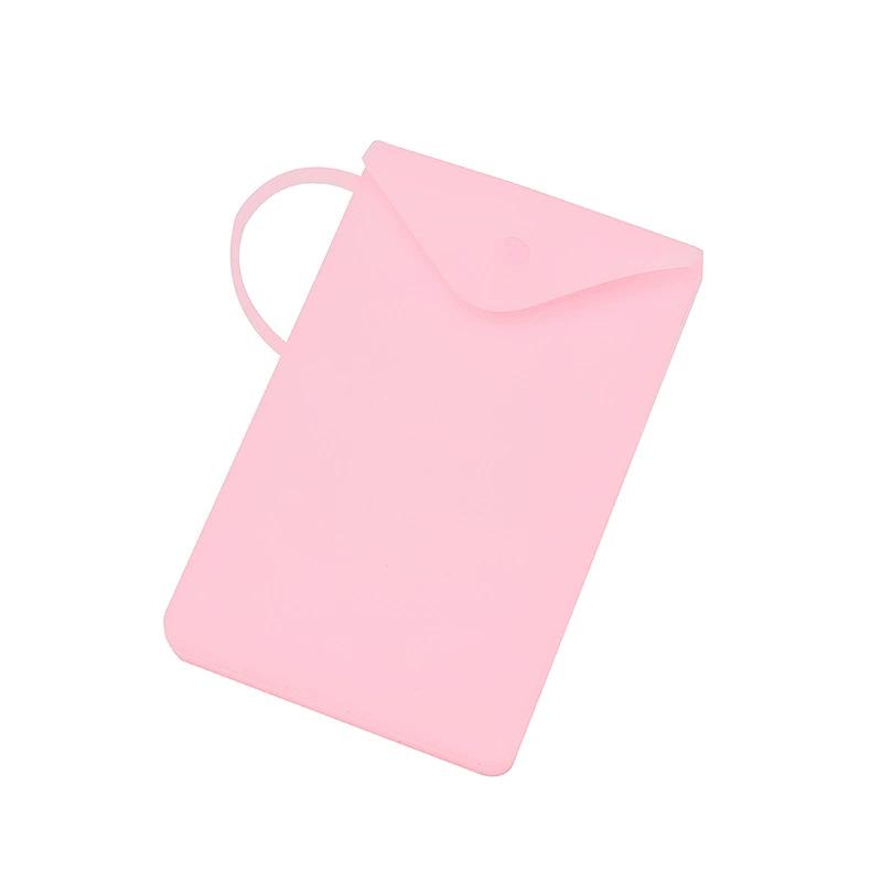 

Estuche portátil de silicona para guardar mascarillas, organizador de cubrebocas higiénico