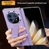 Leather Foldable Phone Case for OPPO Find N5 5G Magnetic Wrist Strap Stand Kickstand Back Cover With Protection Film