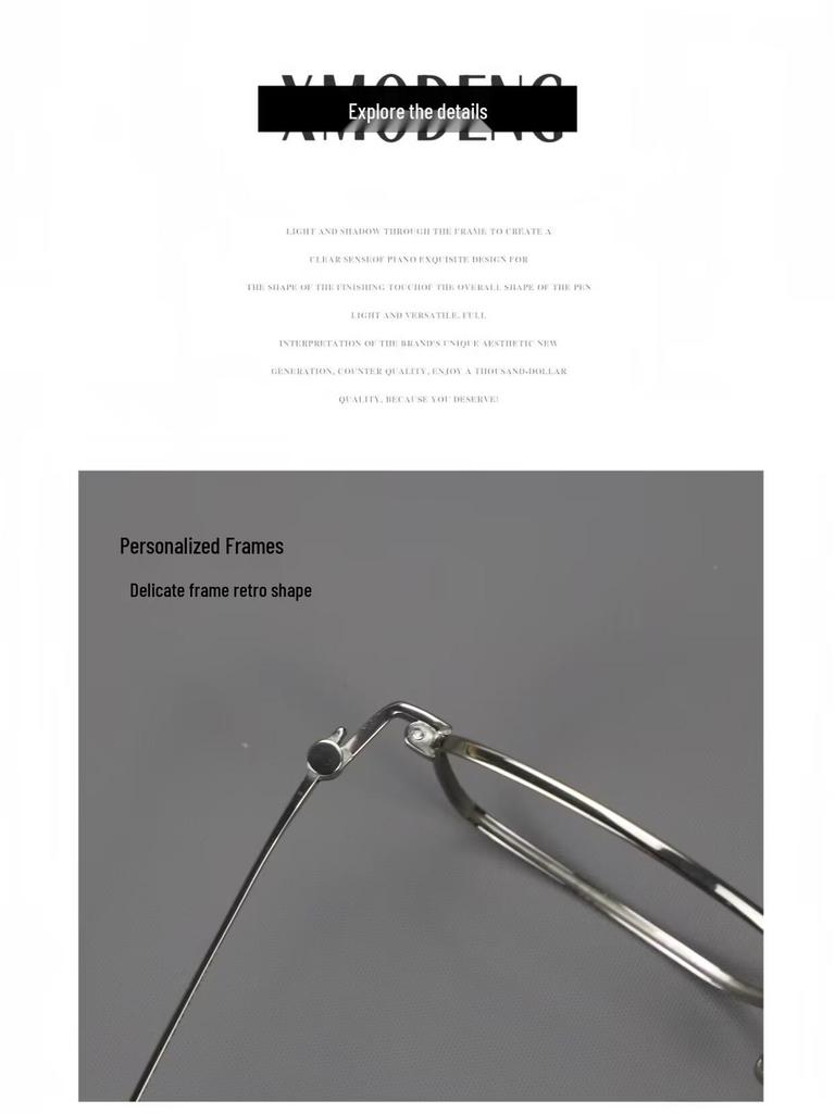 Pure Titanium Eyeglass Frames: Full & Semi-Rimless Styles for Men & Women, Acetate Options, Prescription Compatible for Myopia