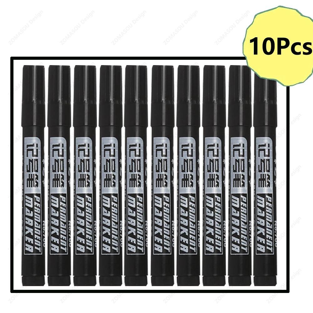 1-50Pcs Waterproof Oil-based Marker Pen Quick Dry Black Blue Red Ink Permanent for Metal Glass Stationery Art School Supply