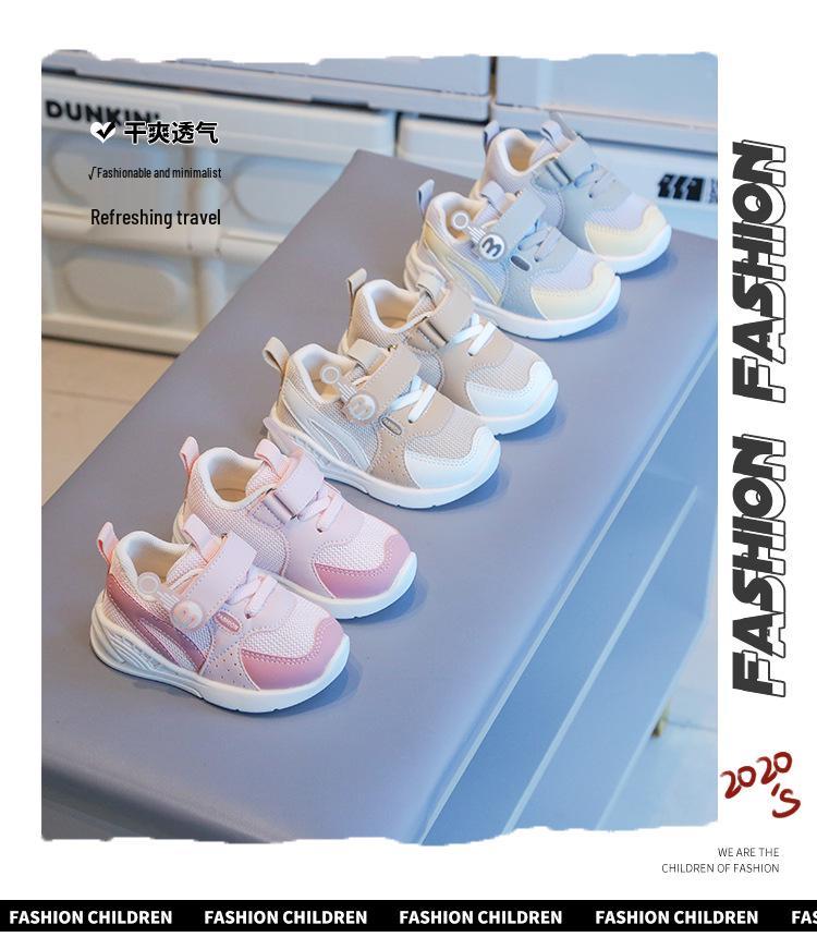 Baby Toddler Non-Slip Soft Sole Mesh Sneakers for Boys & Girls - Spring & Autumn