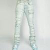 DRIPX Jeans Uomo Pantaloni Lunghi Pantaloni a Zampa di Elefante in Denim Pantaloni Dritti con Strappi Vestibilità Slim Vita Alta Casual Tasca con Bottone Cuciture Autunno Inverno