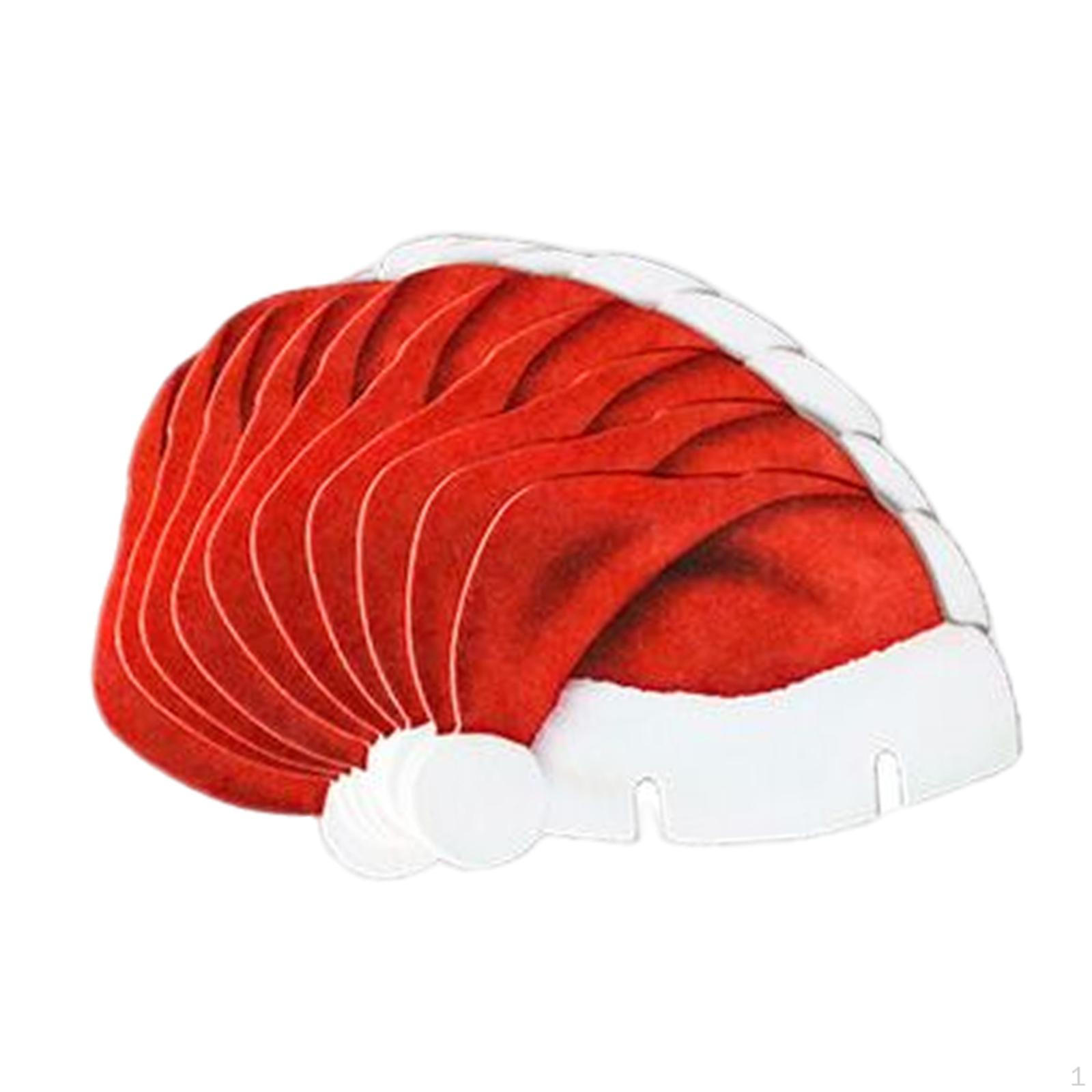 10 Pieces Christmas Cup Card Name Wall Stickers for Home Decor Party Christmas Hat
