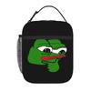 1 Piece For Students Food Container Thinking Portable Pocket Pepe the Frog Zipper Closure Aluminum Foil Food Pouch For Travel
