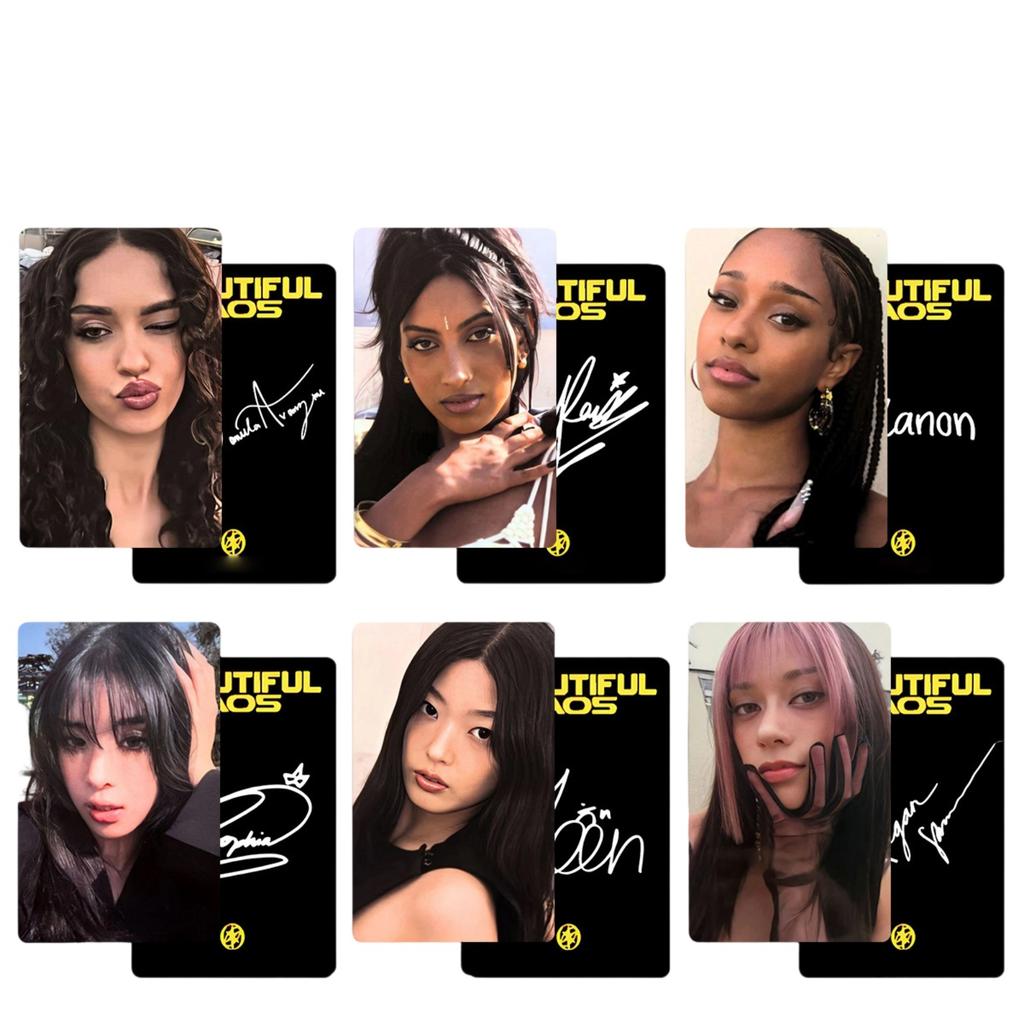 Girl Group Peripheral Accessories Girl Group Group Peripheral 6 Pcs Peripheral Card