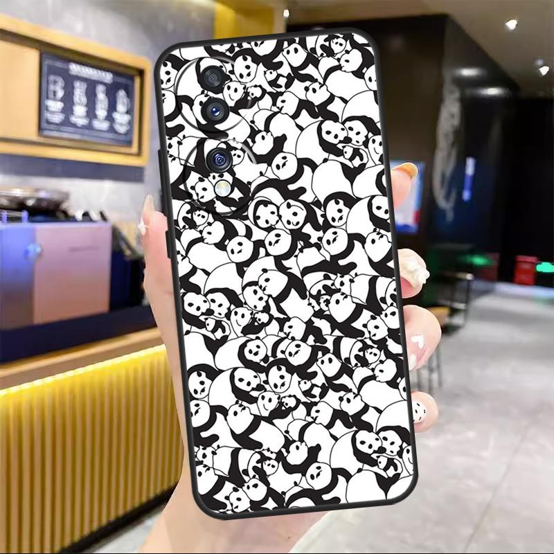 Panda Animal For Honor Magic 8 7 6 5 Lite Case For Honor 200 400 Pro 50 70 90 X8c X8b X9a X9b X9c Win RT