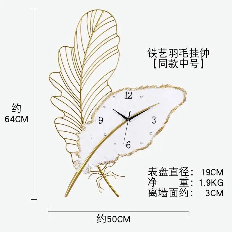 Nordic Decoration Wall Clocks Art Mural Silent Metal Living Room Wall Clocks Modern Simple Design Home Decor Horloge Murale