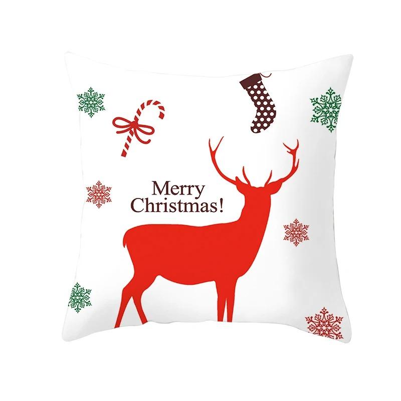 Christmas Themed Pillowcases Car Accessories Office Santa Claus Living Room Sofa Home Pillowcases