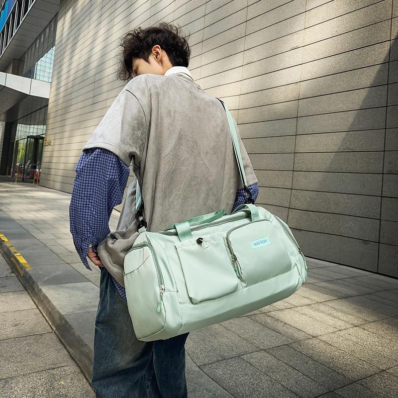 Simple Sports Outdoor Fitness Bags for Men and Women, Hand-held Luggage Bags, Large-capacity Multi-pocket Travel Bags for Play