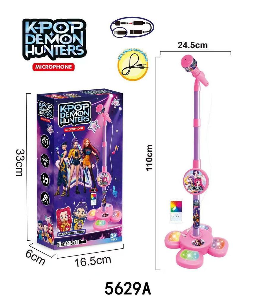 Childrens Bluetooth Microphone Toy With Led Lights For Singing And Interactive Play