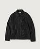 MOOD INSIDE WOMAN Vtg Leather Chore Jacket_Black