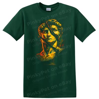 Broken Statue Graphic T Shirt Urban Streetwear Art Tee Colorful Design