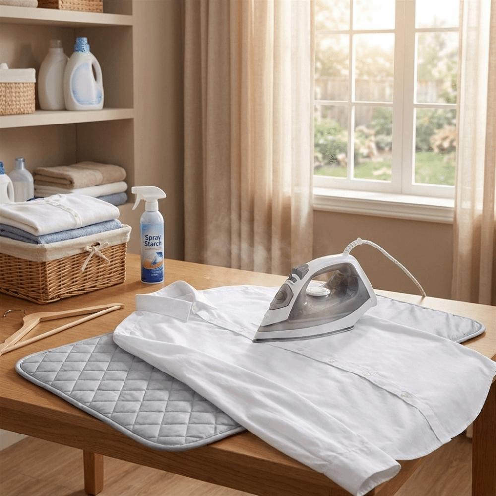 Heat Resistant Laundry Pad Foldable Ironing Blanket Washer Dryer Ironing Mat Table Top