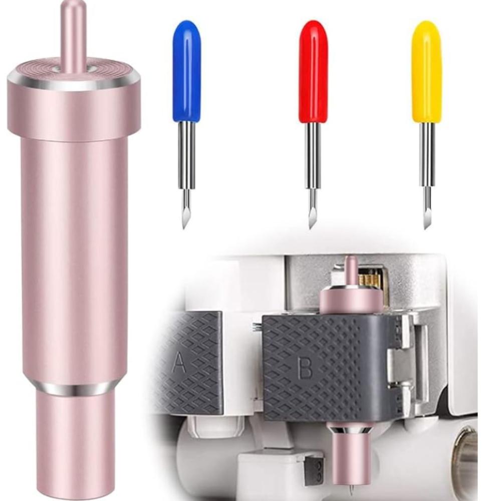 Deep Cut Blade with Hosing 30/45/60 Degree Deep Point Blade Foam Chipboard Leather Cutting Tool for Cricut Explore 3 / Air 2 / Air / One / Cricut