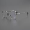 Unisex Metal Full Rim Square Eyeglass Frames Prescription Lenses Blue Light Blocking