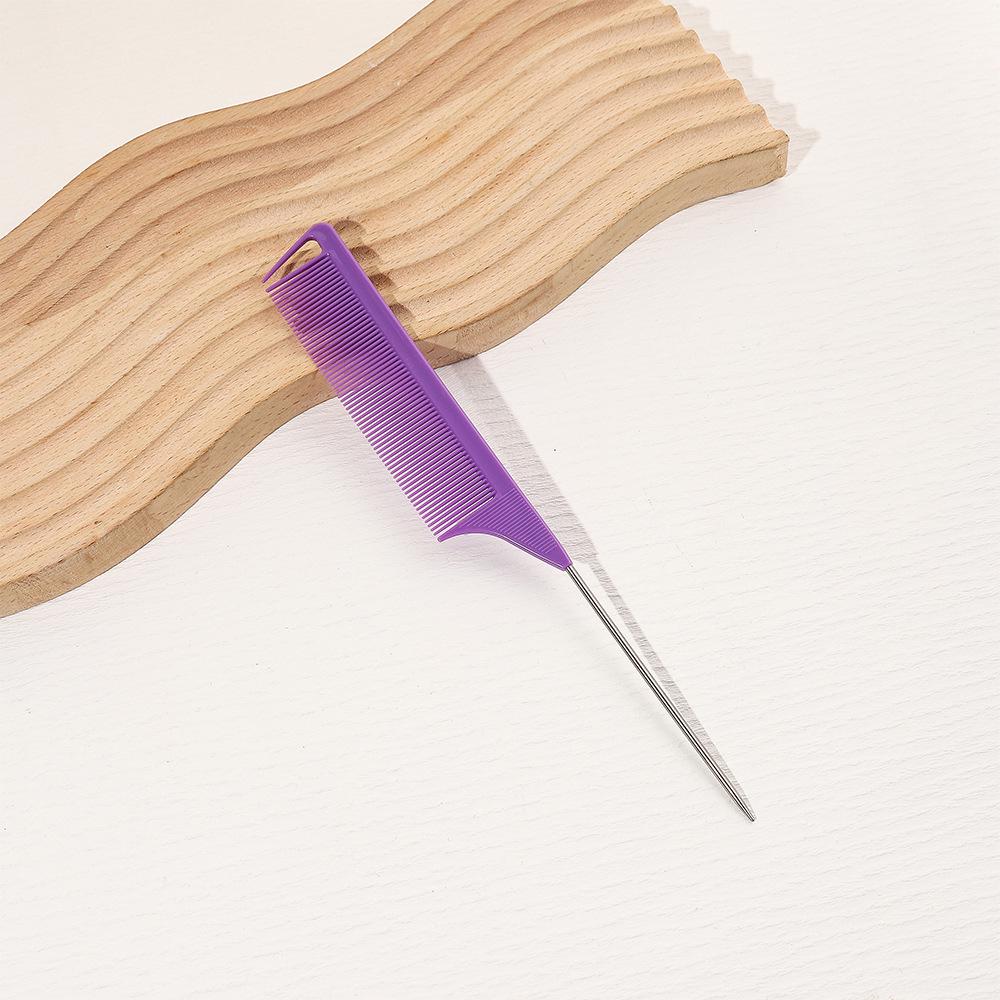 

Расческа для укладки волос со стальными иглами для парикмахерских и барбершопов Highlight Comb (1 piece) фиолетовый