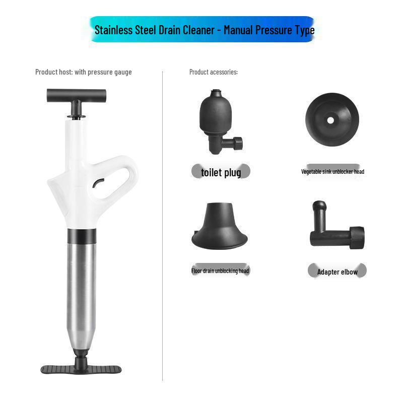 Stainless Steel Quick Pass Drain Dredger for Toilets and Sinks
