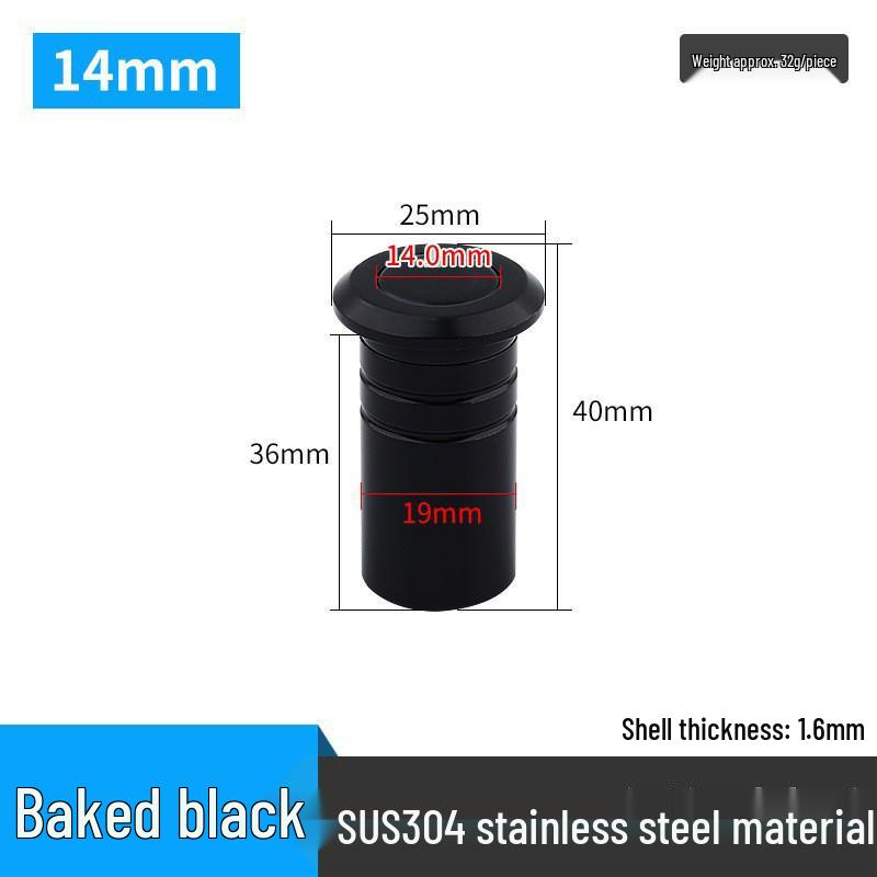 304 Stainless Steel Dustproof Door Bolt Plug with Concealed Top/Bottom and Anti-Sand Cap