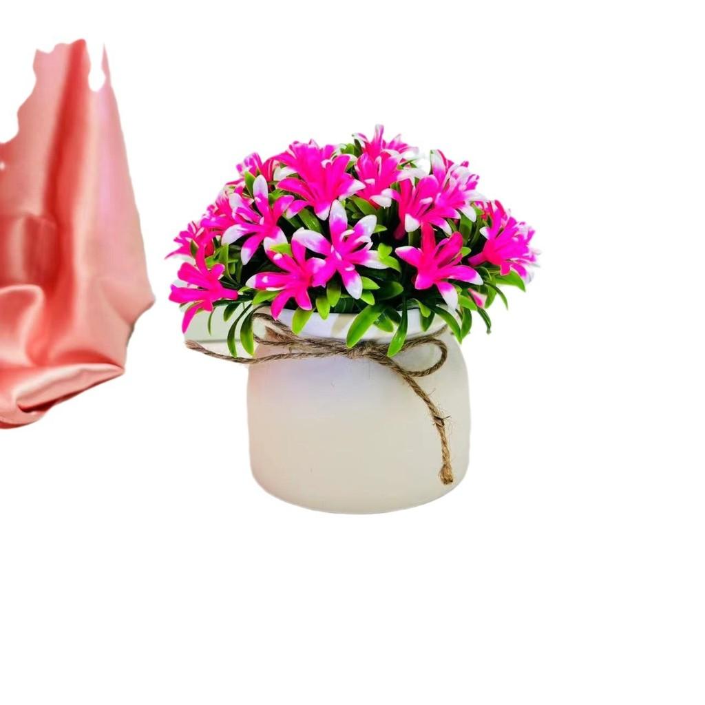 Artificial Orchid Flower Potted Plant Indoor Garden And Living Space Decoration