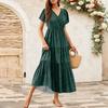 Women's Flowy Dresses Women's Summer Dresses Casual Short Sleeve Maxi Dresses Formal Maxi Dresses