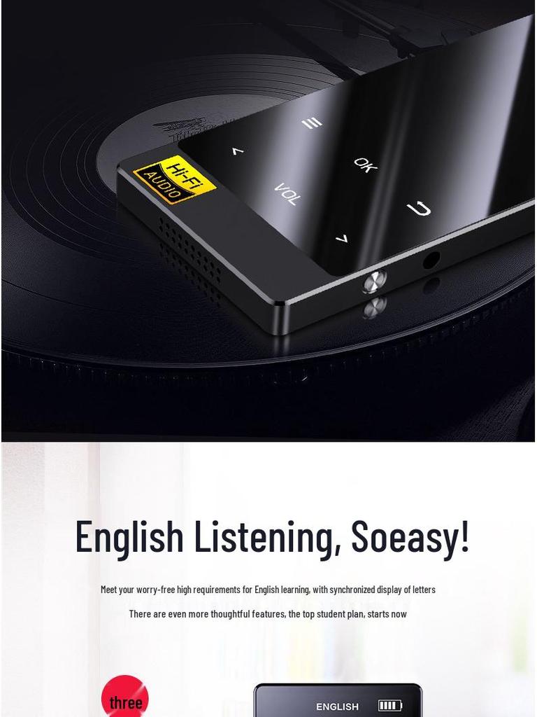 Xiaxin MP3 Walkman: Bluetooth HIFI Digital Player for Students