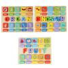 1Pc Wooden Puzzle Toys Children Montessori Preschool Education Alphabet Matching Building Blocks Puzzle Game Kids Festival Toy