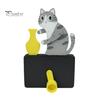 Animal Fridge Magnet Cat Pushing Vase Refrigerator Magnet, 3D Printed Whiskers Holder Pet Memorial Keepsake Decoration, Gift for Cats Lovers