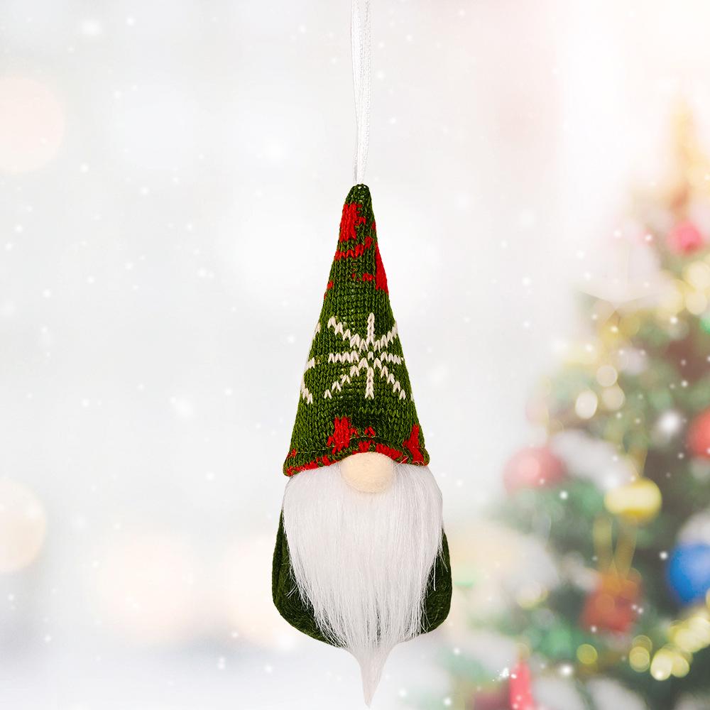 Creative Knitted Rudolph Pendant: Christmas Tree Decoration & Small Hat Ornament