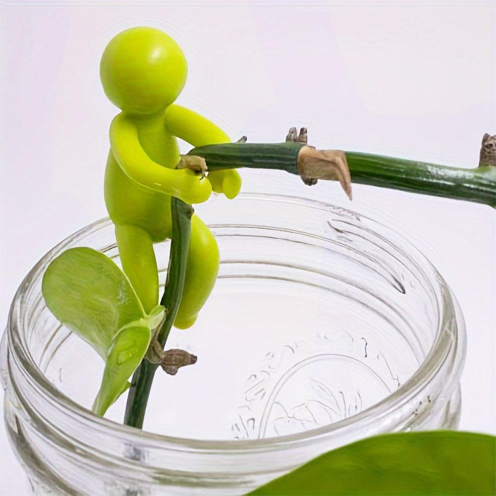 1-6 PCS Cute Plant Stand Plastic Plant Support Pile Greenhouse Arrangement Fixed Rod Indoor Flower Plant Vine Climbing Bracket