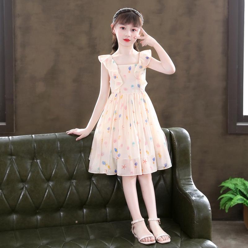 2026 New Summer Girls' Princess Gauze Dress