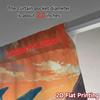 Set Of 2 Minimalist Flat Printing Curtains Without Rod Ocean Odyssey Popular Semi Decorations Home Curtain Sheer Polyester