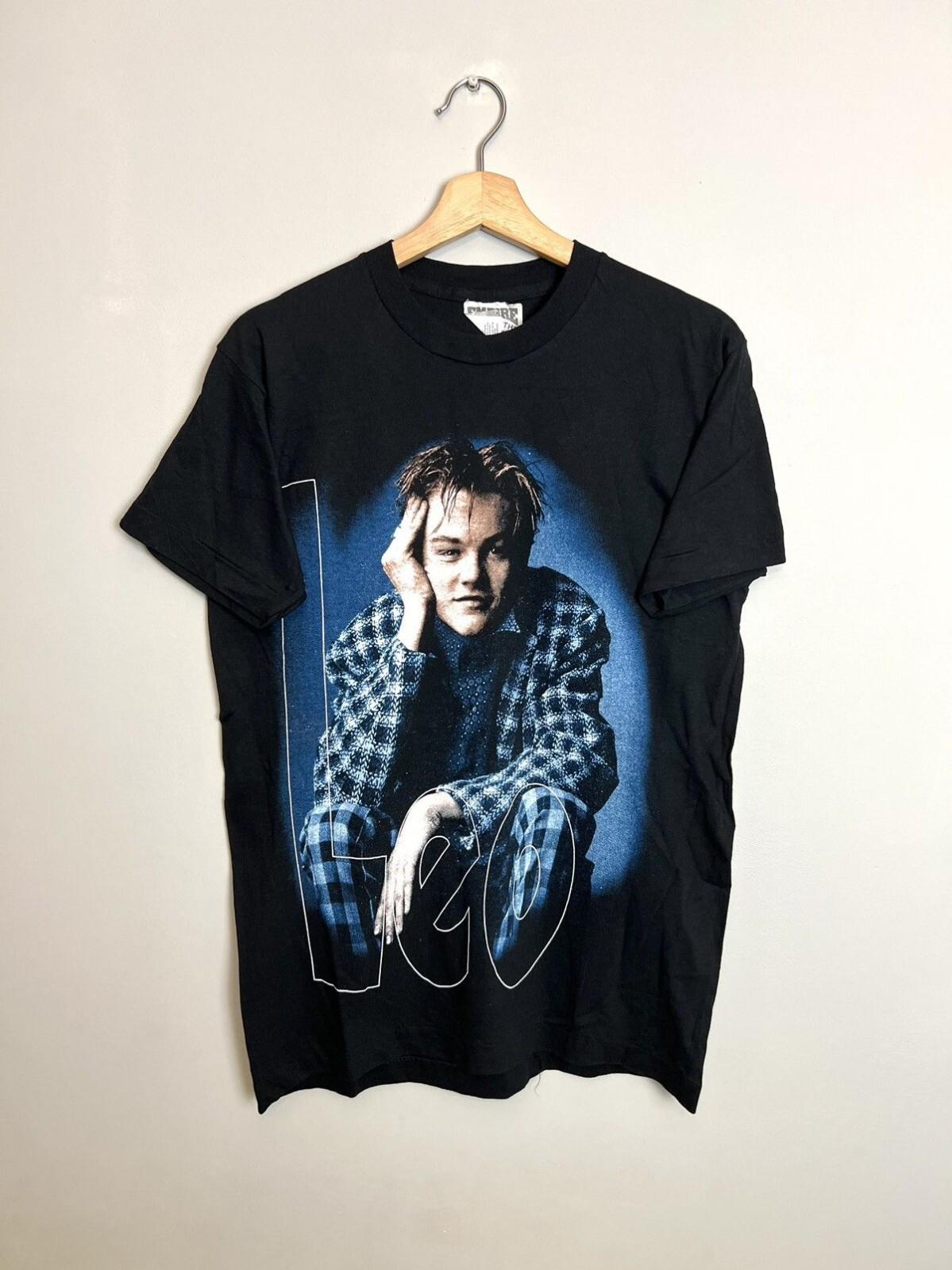 Vintage 90s Leonardo Dicaprio Leo Movie Rap Tee Rare Hype Unisex T-Shirt S