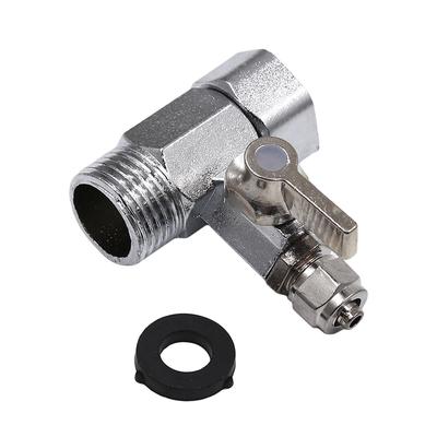 Wasserfilter Dreiwege-Kugelhahn Schalter Wasserhahn Anschluss Adapter Einlassrohr Regelventil Wasserfilter Zubehör