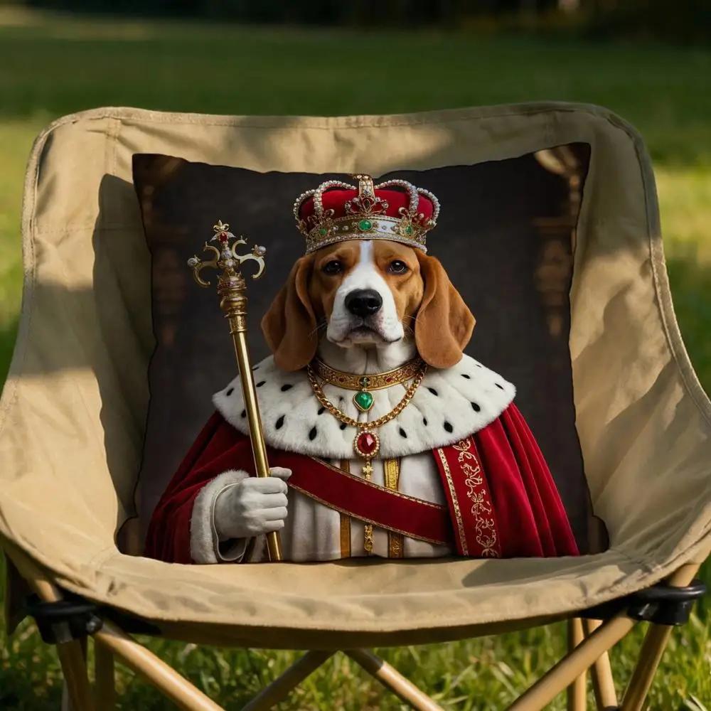 Beagle Hund Kissenbezug Weich Wendbar Langlebig Kissenbezug Vielseitig einsetzbar für Zuhause Auto Täglichen Komfort