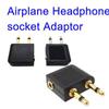 Audio Adapter 3.5mm Plug Adaptor Jack Airline Airplane Connector 3.5mm 3.5mm Headset Connector
