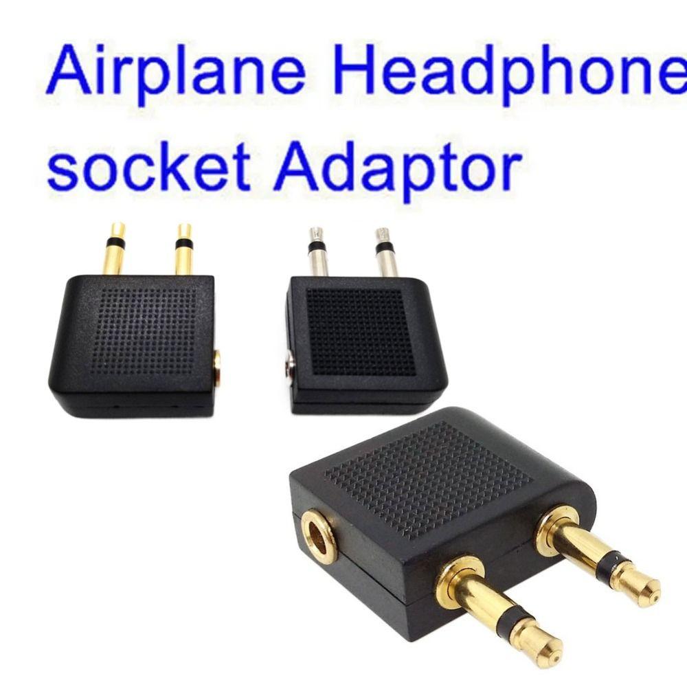 Audio Adapter 3.5mm Plug Adaptor Jack Airline Airplane Connector 3.5mm 3.5mm Headset Connector