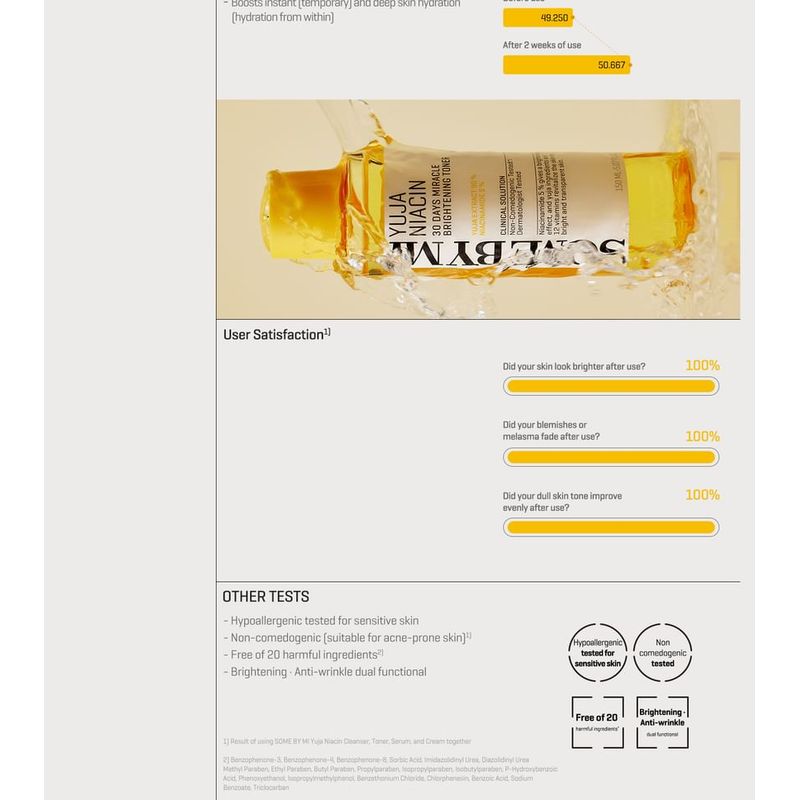 SOME BY MI Yuja Niacin 30 Tage Wunder aufhellender Toner