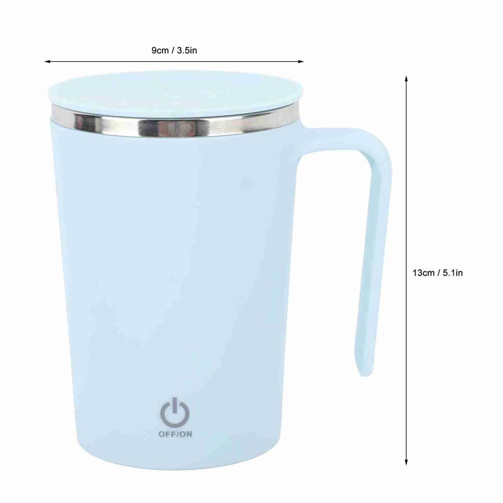 Self Stirring Coffee Mug USB Rechargeable Magnetic Insulated 304 Stainless Steel 350ml Automatic Mixing Coffee Cup for Hot Chocolate Milk