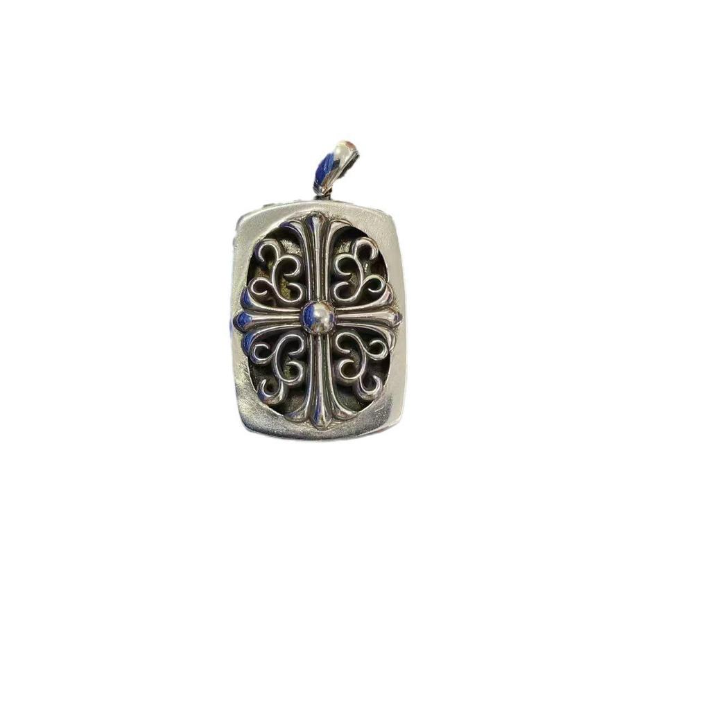 CH Kroko Pendant Collection: Trendy Thai Silver S925 Accessories for Men & Women - Retro Cross, Sword, Hexagram, Bullet Designs