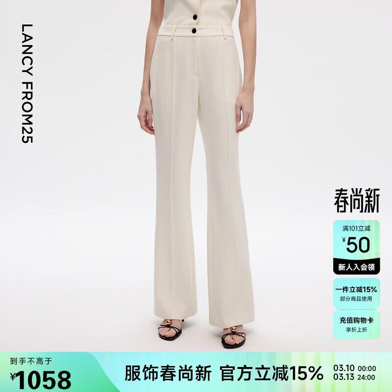 

LANCY Women s High-Waist Triacetate Flare Pants