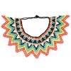 Bohemian Multilayer Beaded Choker Multicolor Woven Choker Necklace Mesh Bib Collar  Women Jewelry