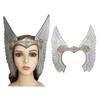 Antique Wing Medieval Headpiece Crown Warriour Masks Witch Cosplay Masks  Masquerade Costume