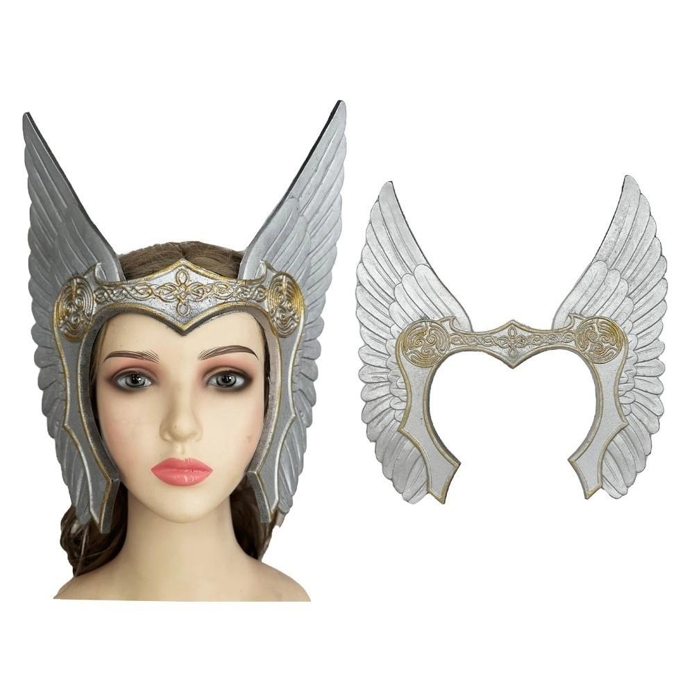 Antique Wing Medieval Headpiece Crown Warriour Masks Witch Cosplay Masks  Masquerade Costume